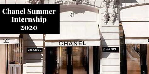 chanel summer internhsip 2020|Chanel job description.